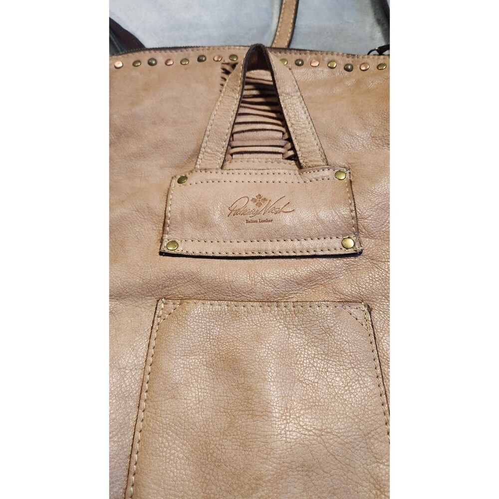 Patricia Nash Washed Denim Luzille Convertible Backpack - Picture 7 of 9